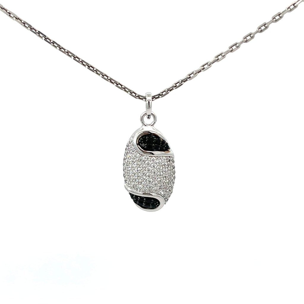BLACK ICE SILVER PENDANT