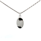 BLACK ICE SILVER PENDANT