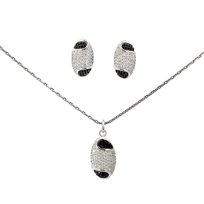 SILVER PENDANT SET-XOPS1006E