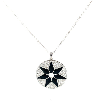 CELESTIAL NOIR SILVER PENDANT