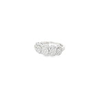 GLAM DIAMOND LOOK SILVER RING