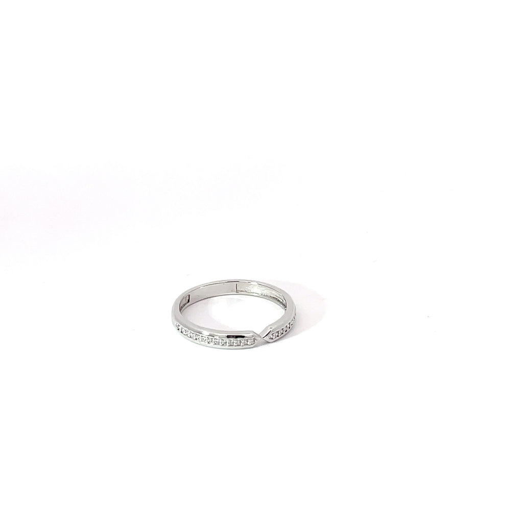VELVET ARC BAND SILVER RING