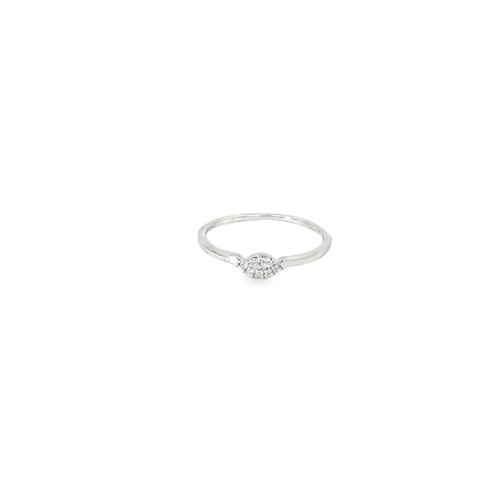 MINI GRACE MARQUISE SILVER RING