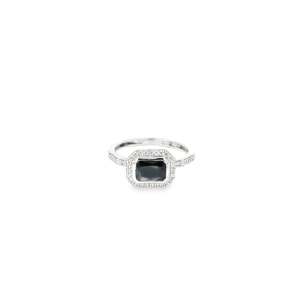 BLACK MAGIC SPARK SILVER RING