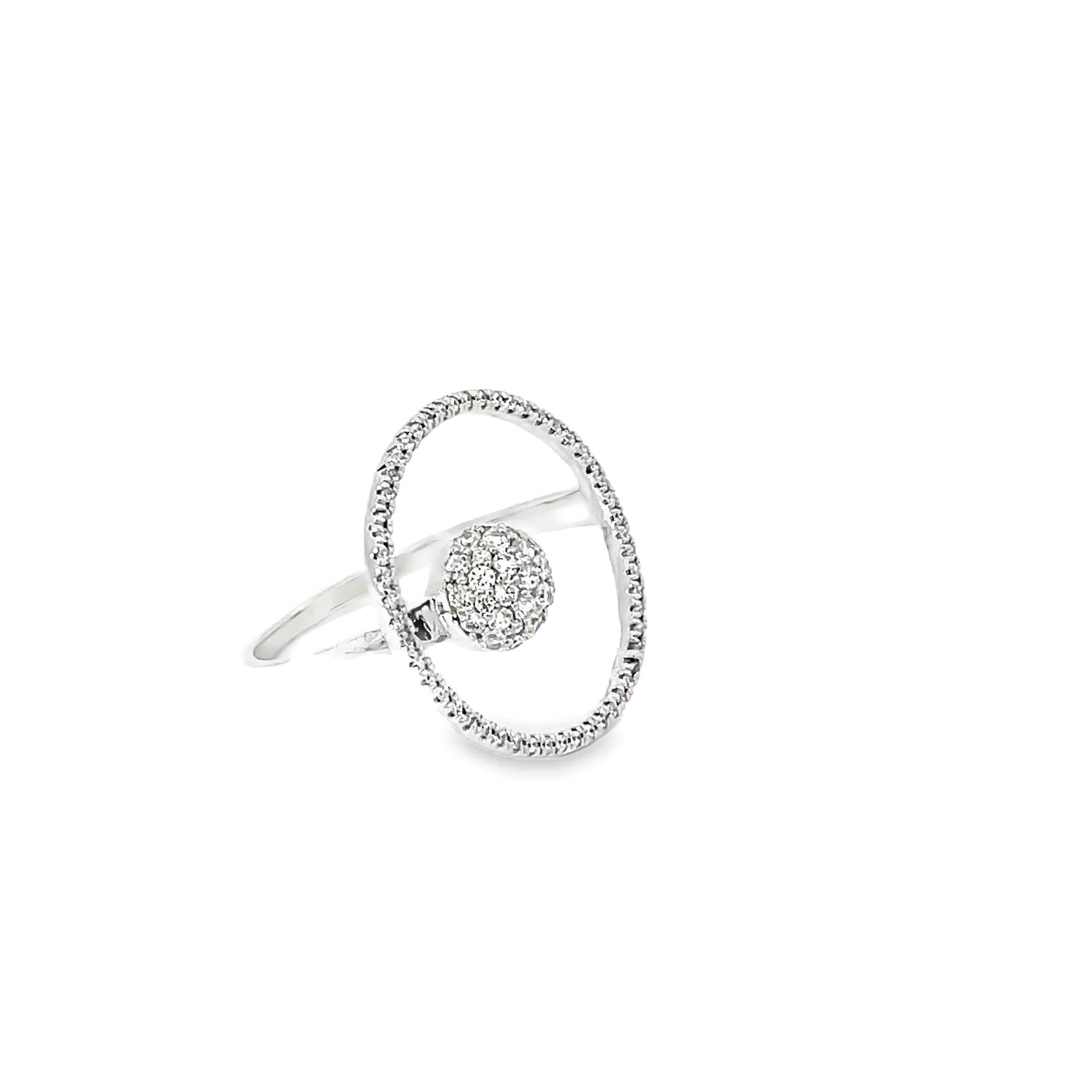 ARTSY ORBIT STYLE RING IN SILVER