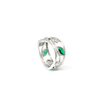 MARQUISE LEAF DESIGN RING IN SILVER