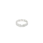 LUXURY PAVE STATEMENT SILVER BAND