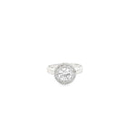 GLAMOUR HALO SILVER RING