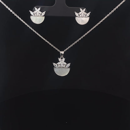 SILVER SERENITY PENDANT SET