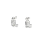 GLIMMER HUG SILVER HOOPS