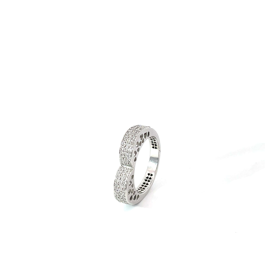 LOVE INSPIRED DIAMOND LOOK SILVER RING