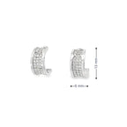 GLIMMER HUG SILVER HOOPS